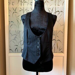 New York & Company STRETCH Contemporary Cotton Fitted Vest 8/M